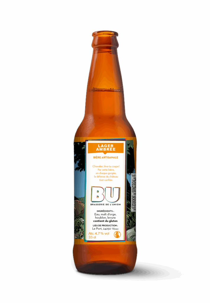 BU Brasserie de l Union Bière back simul castelnaud